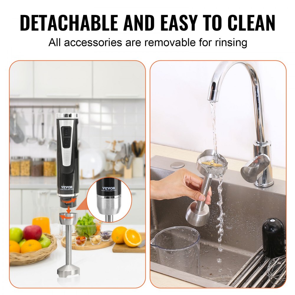 RHB-108SD-2 - 200W Immersion Blender, 8 Speed, USB Charging, Lightweight Design