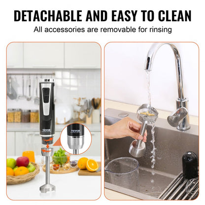 RHB-108SD-2 - 200W Immersion Blender, 8 Speed, USB Charging, Lightweight Design