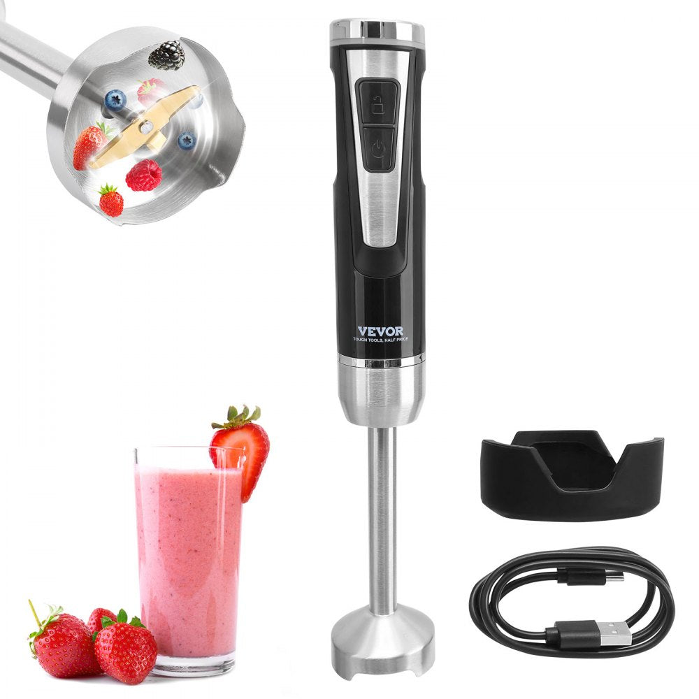 RHB-108SD-2 - 200W Immersion Blender, 8 Speed, USB Charging, Lightweight Design