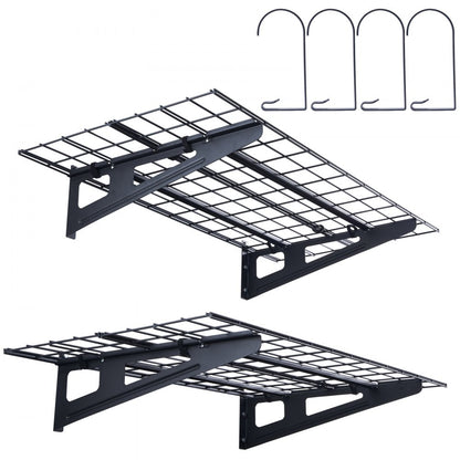 LL2448 - Metal Wall Shelves, 250 lbs Capacity, Garage Storage Solution