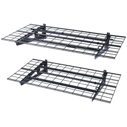 LL2448 - Metal Wall Shelves, 250 lbs Capacity, Garage Storage Solution