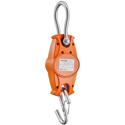 SF918 - Compact 660 lbs Digital Crane Scale with LCD & Anti-Drop Hook