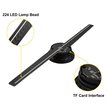 010149550183 - 42cm 3D Holographic LED Fan for Captivating Visuals