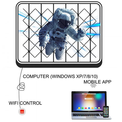 010149550183 - 42cm 3D Holographic LED Fan for Captivating Visuals