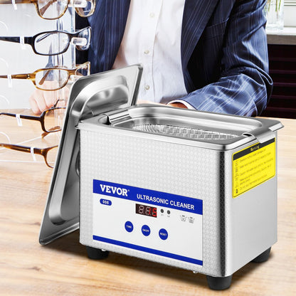 010461178048 - 0.8L VEVOR Ultrasonic Cleaner for Jewelry & Small Items