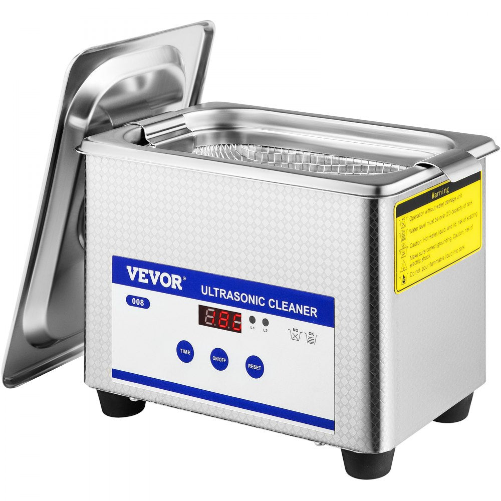 010461178048 - 0.8L VEVOR Ultrasonic Cleaner for Jewelry & Small Items