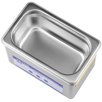 010461178048 - 0.8L VEVOR Ultrasonic Cleaner for Jewelry & Small Items