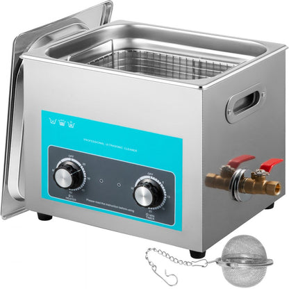 010536296400 - 10L Ultrasonic Cleaner with Timer & Heating Feature