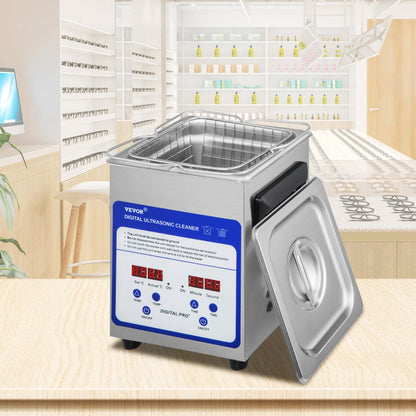 TH-010A - VEVOR 2L Ultrasonic Cleaner with Heating & 40kHz Frequency