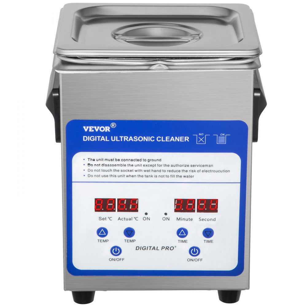 TH-010A - VEVOR 2L Ultrasonic Cleaner with Heating & 40kHz Frequency