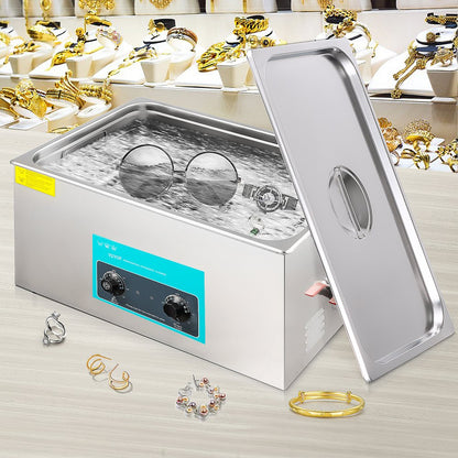 010720344694 - 30L Ultrasonic Cleaner with Adjustable Heating for Safe Cleansing
