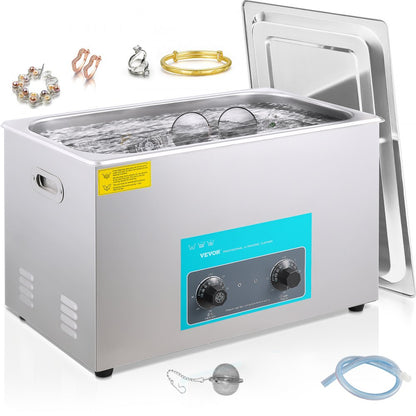 010720344694 - 30L Ultrasonic Cleaner with Adjustable Heating for Safe Cleansing