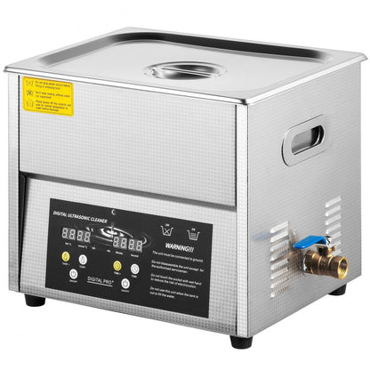 010703075178 - Commercial 6L Stainless Steel Ultrasonic Cleaner with Heating & Timer