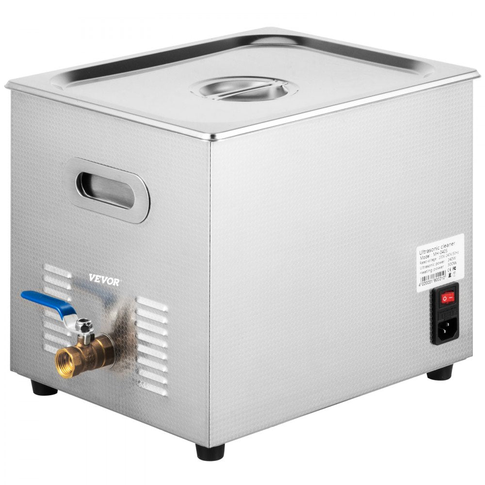 010703075178 - Commercial 6L Stainless Steel Ultrasonic Cleaner with Heating & Timer