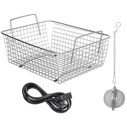 010703075178 - Commercial 6L Stainless Steel Ultrasonic Cleaner with Heating & Timer