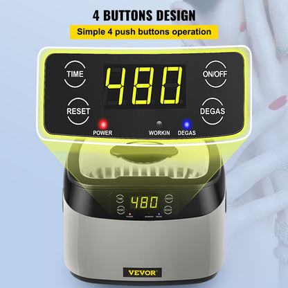 010130191230 - 1.2L Ultrasonic Jewelry Cleaner with Digital Controls