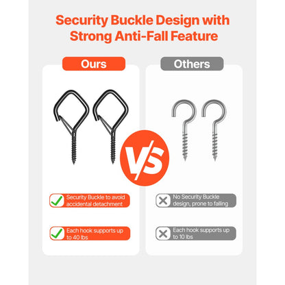 X241125 - 20 Durable Q-Hanger Hooks, 2.17 in, Strong 40 lbs Support