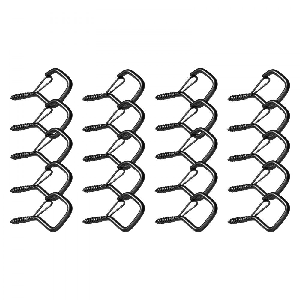 X241125 - 20 Durable Q-Hanger Hooks, 2.17 in, Strong 40 lbs Support