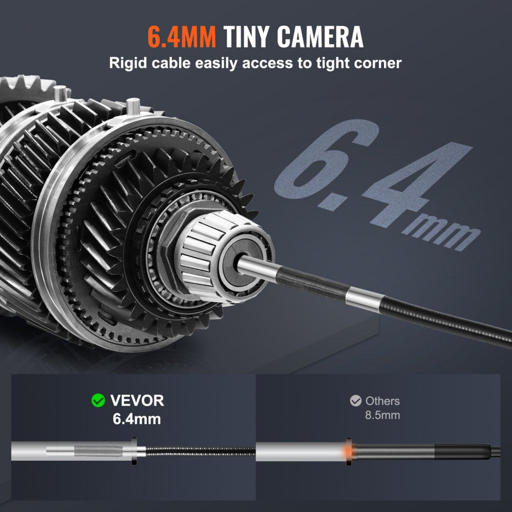 010921210736 - 180° Flexible Borescope with 5" Screen & 8x Zoom