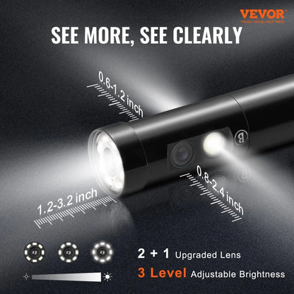 010356436904 - Triple Lens 5" Endoscope with 8X Zoom & 10 LED Lights