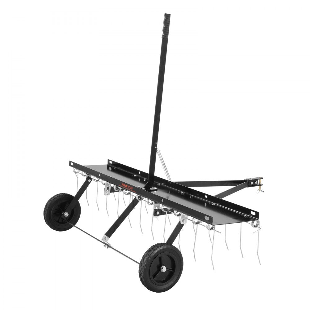 TBD120 - 48" Lawn Dethatcher with Adjustable Tines and Durable Steel Build