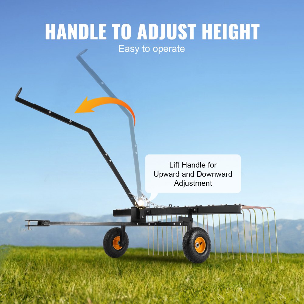 TBD150 - 60" Steel Tow-Behind Dethatcher for Easy Lawn Care