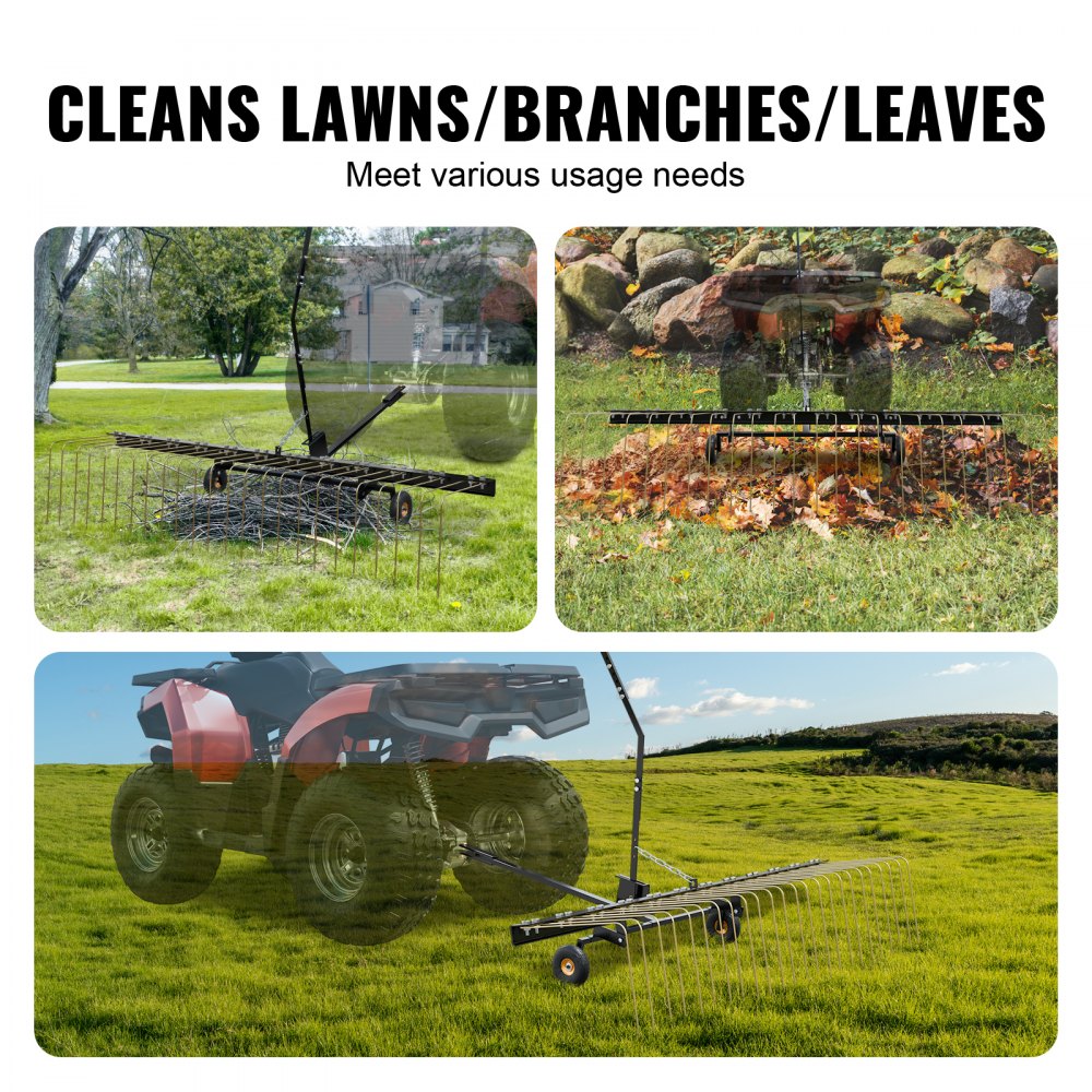 TBD150 - 60" Steel Tow-Behind Dethatcher for Easy Lawn Care
