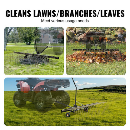 TBD150 - 60" Steel Tow-Behind Dethatcher for Easy Lawn Care