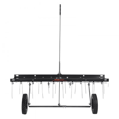 TBD100 - 40" VEVOR Tow-Behind Dethatcher with 20 Spring Steel Tines