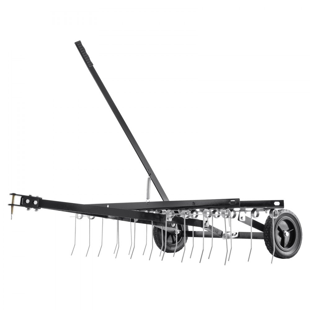 TBD100 - 40" VEVOR Tow-Behind Dethatcher with 20 Spring Steel Tines