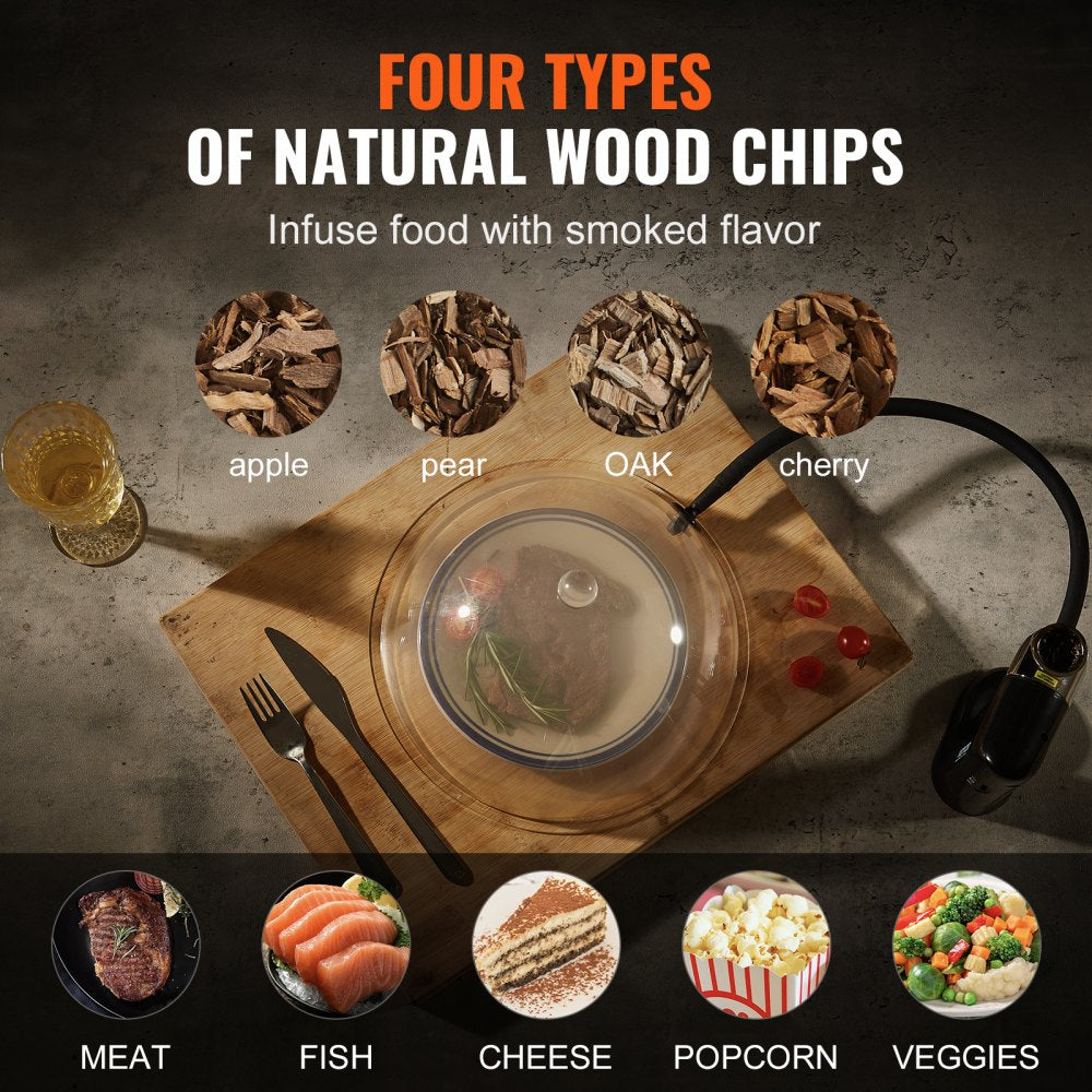 ABC-047 - Versatile Cocktail Smoker Kit with Real Wood Chips and Accessories