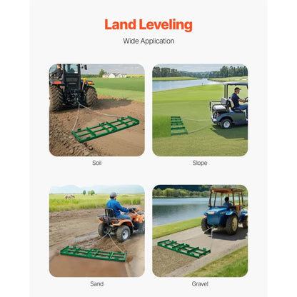 QYP72*20IN - 6ft Heavy-Duty Drag Harrow for Easy Land Management