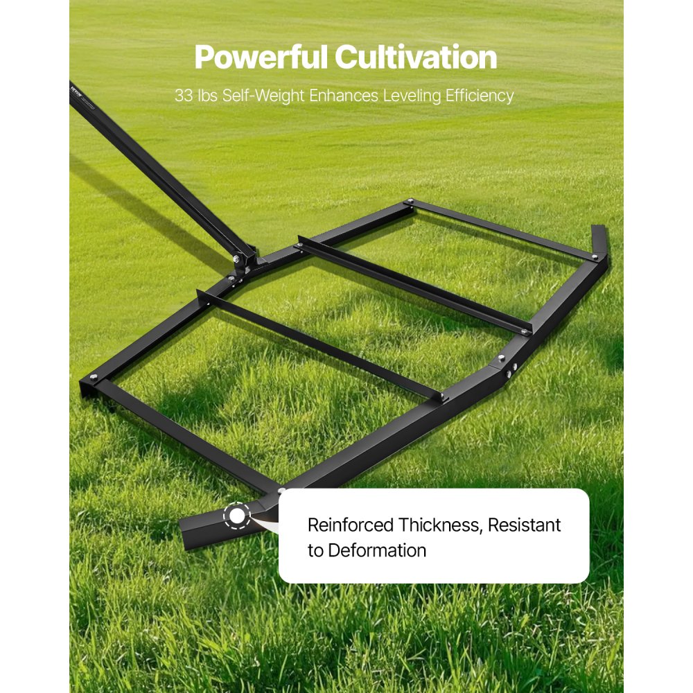 QYP72IN - 72" Heavy-Duty Steel Drag Harrow for ATVs & UTVs