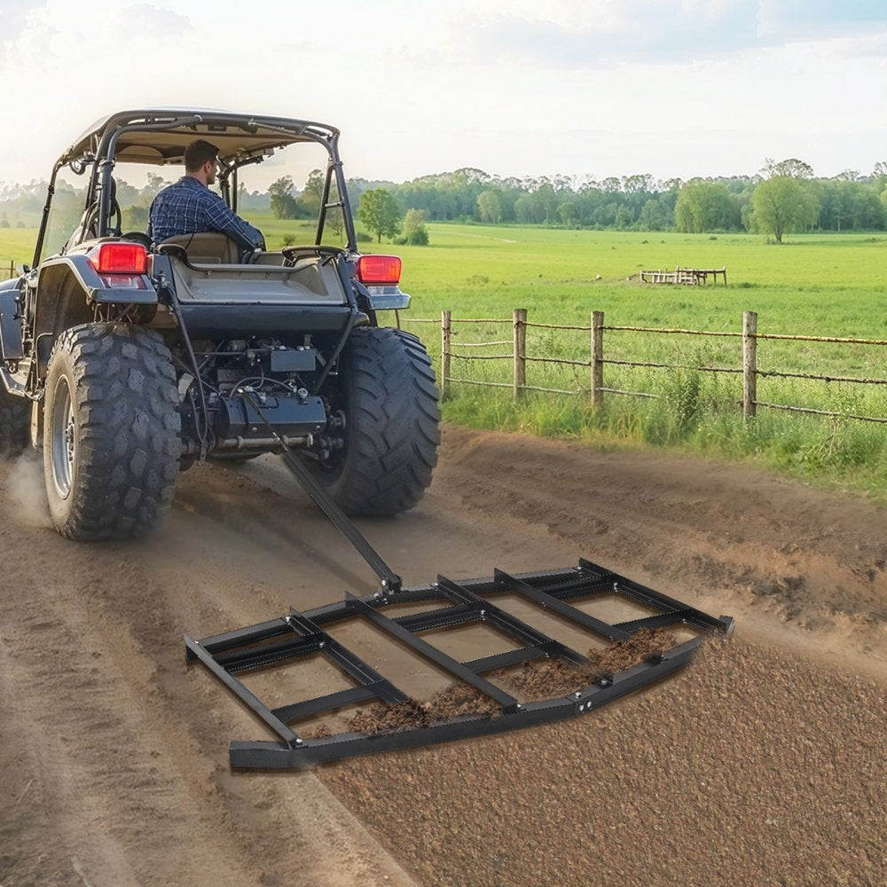 QYP84IN - Heavy-Duty 84" Steel Tow Behind Drag Harrow with Adjustable Depth