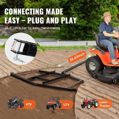 LJY1208 - Heavy-Duty Driveway Drag for Gravel Leveling & Smoothing