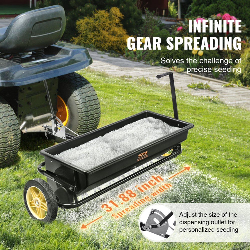 GT1509 - 100 LB Towable Spreader with 31.88” Spread Width