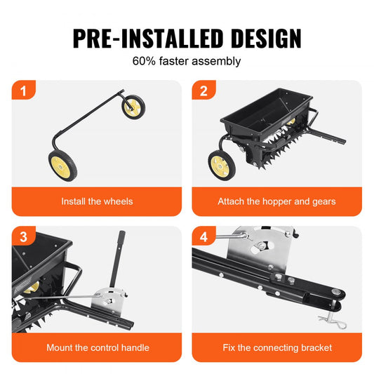 GT1509 - 100 LB Towable Spreader with 31.88” Spread Width