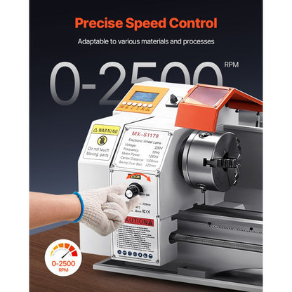 MX-S1170 - Precision Metal Lathe 8.7" x 39", Automatic Feeding System