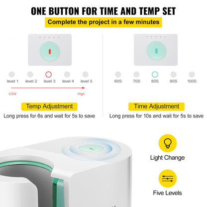 PD150 - Automatic 11-15 oz Mug Press for Quick Sublimation