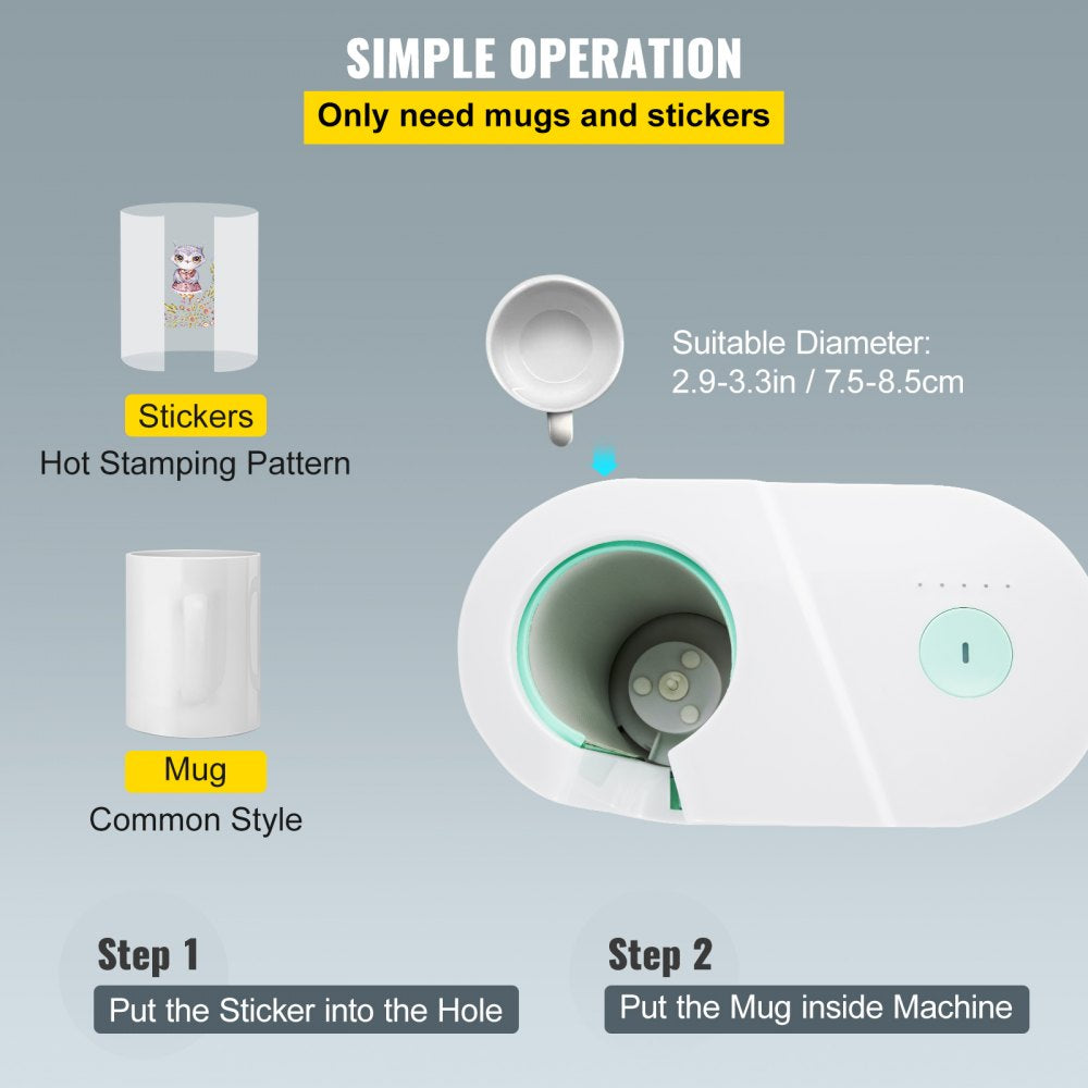 PD150 - Automatic 11-15 oz Mug Press for Quick Sublimation
