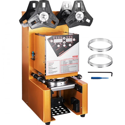 WY-980 - Efficient Automatic Cup Sealer for Boba and Milk Tea, 650 Cups/Hour