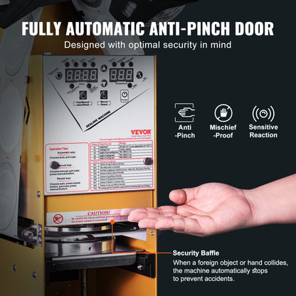 WY-890 - High-Speed Cup Sealing Machine, 650 Cups/Hour