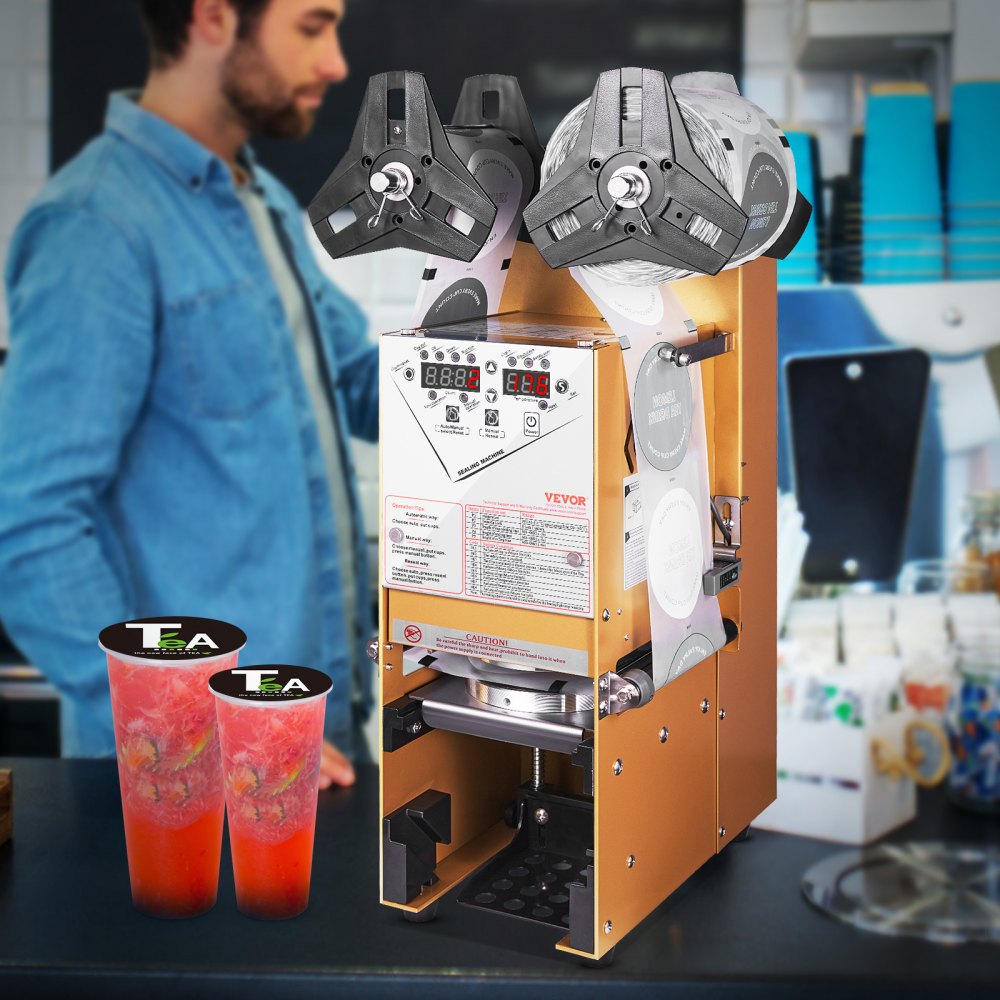 WY-890 - High-Speed Cup Sealing Machine, 650 Cups/Hour