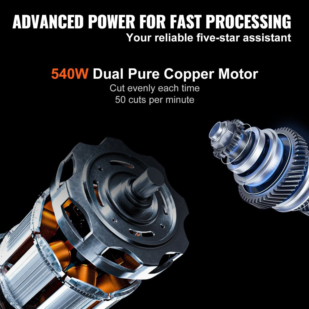 SA-250A - 10-Inch Stainless Steel Meat Slicer with Adjustable Thickness