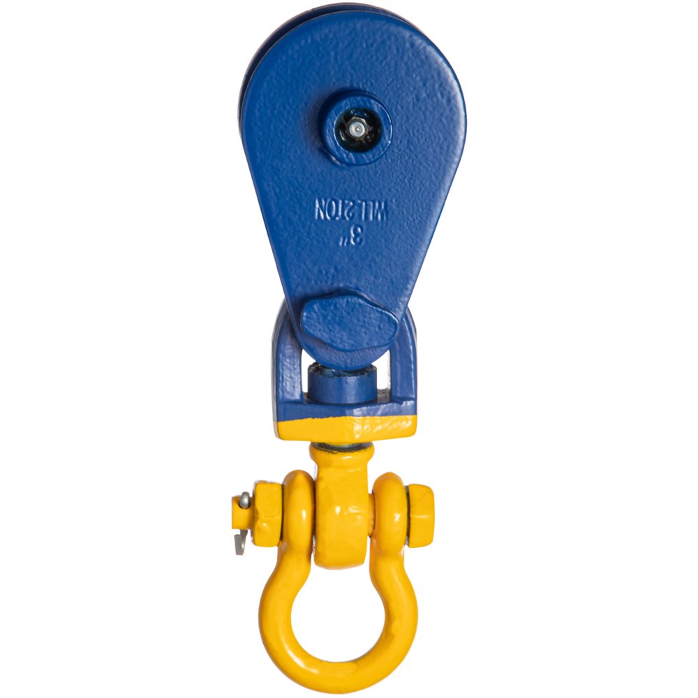 010409095070 - Heavy-Duty 3-Inch Snatch Block, 4400 lbs, Swivel Shackle