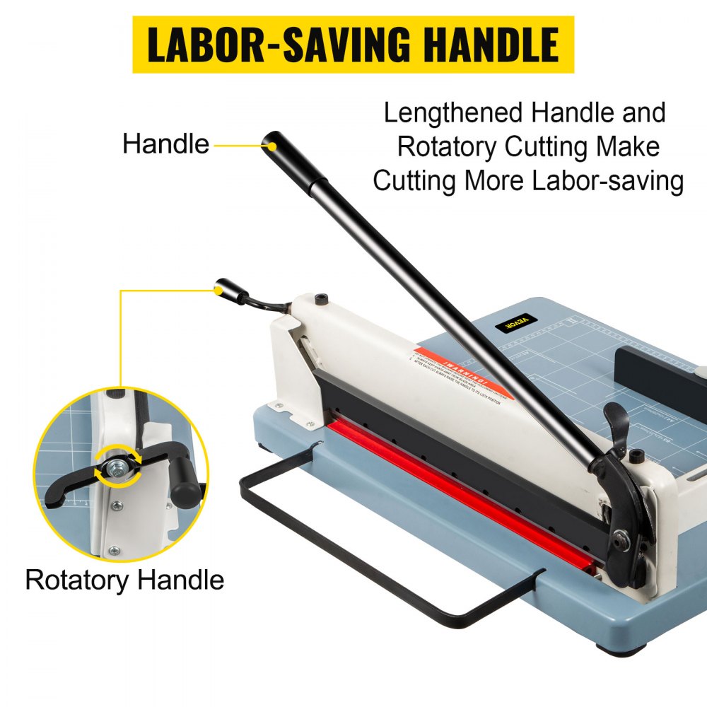 010539581610 - VEVOR 11.69" Heavy-Duty Paper Cutter for 400 Sheets