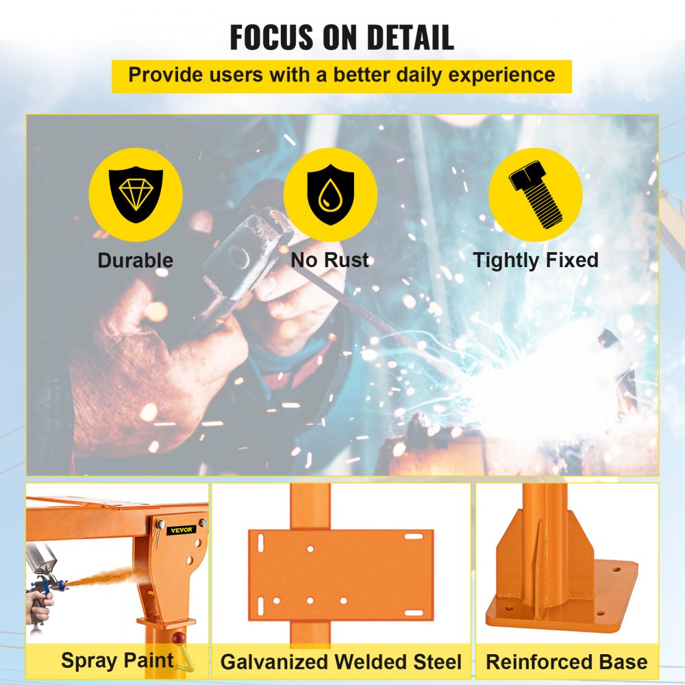 VV-DH2200-12V - 2200 lbs Electric Davit Crane with Wireless Remote Control