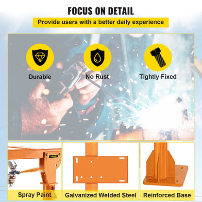 VV-DH2200-12V - 2200 lbs Electric Davit Crane with Wireless Remote Control