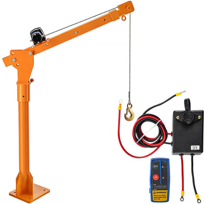 VV-DH2200-12V - 2200 lbs Electric Davit Crane with Wireless Remote Control