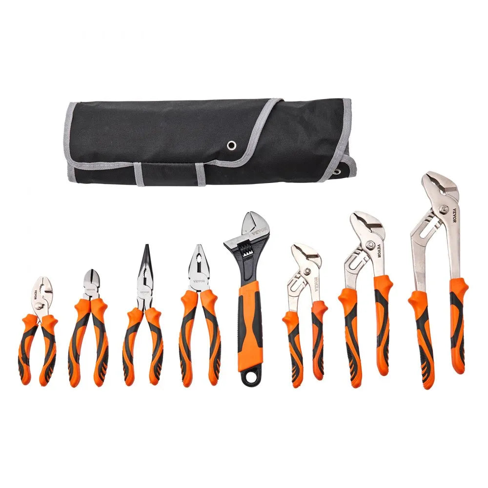 SY-808 - 8-Piece High Carbon Steel Pliers Set with Ergonomic Handles